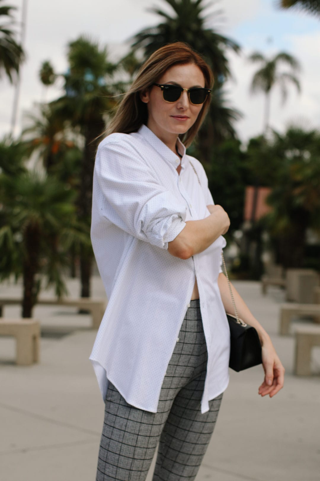 women's oversize button down shirt