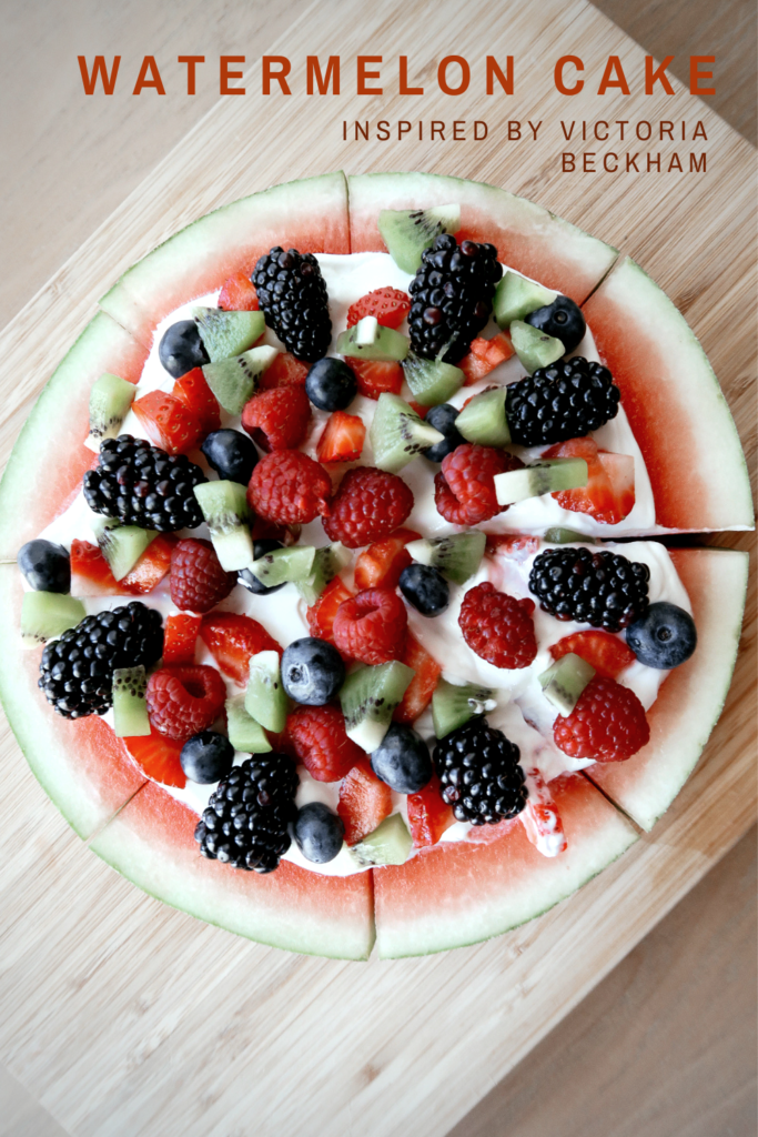 Fresh watermelon cake inspired by Victoria Beckham